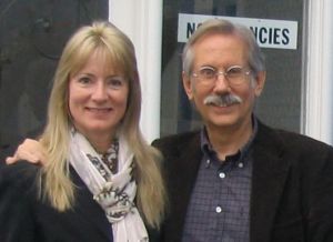 Dr. Doll with Catalan poet, August Bover, in Wales