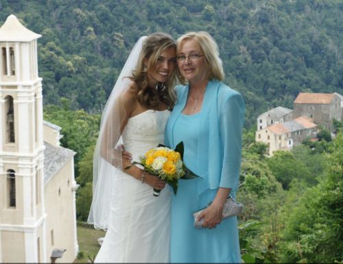 Foreign Languages Department secretary Robbie Dexter and daughter Jacqueline Marquis