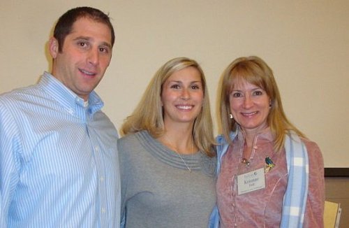 Michael and Rebecca Martiniello with MAT-Spanish coordinator, Dr. Kristine Doll. Rebecca is one of our MAT in Spanish students recognized for her high GPA