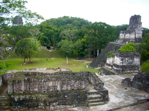 Tikal Plaza Central, Guatemala