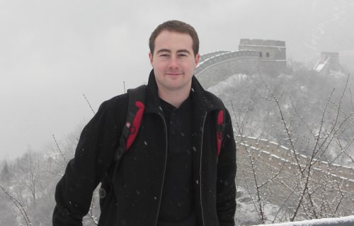 Marc Dallaire at the Great Wall of China