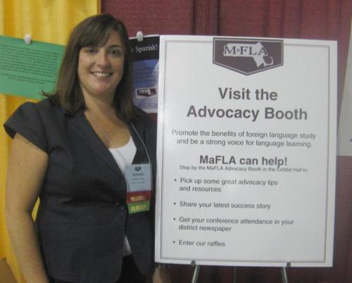 Massachusetts 2013 Teacher of the Year Kathleen Turner at the MaFLA Annual Fall Conference