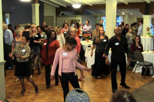 The dance lessons at the Soirée were very popular