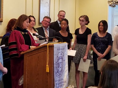 Phi Sigma Iota Induction Ceremony
