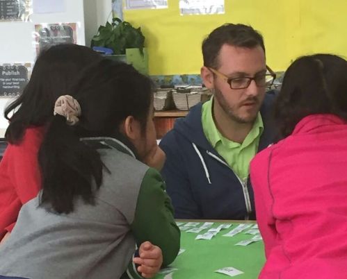 Ryan Sova (‘07) in China with his students