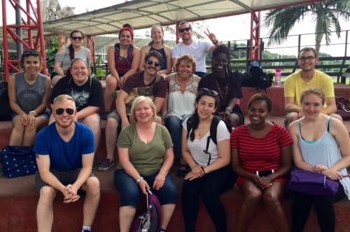 SSU Students in Costa Rica with Fátima Serra