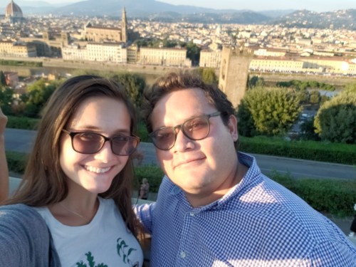 Cody and Javier in Florence, Italy