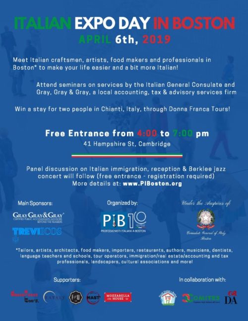 Italian Expo in Cambridge, MA