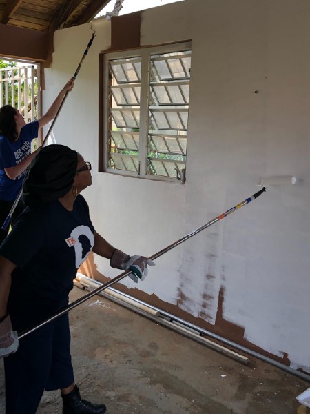 Ronni at work in Puerto Rico